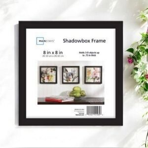 Mainstays "8 × 8" Memorabilia Black Shadow Box Frame‎